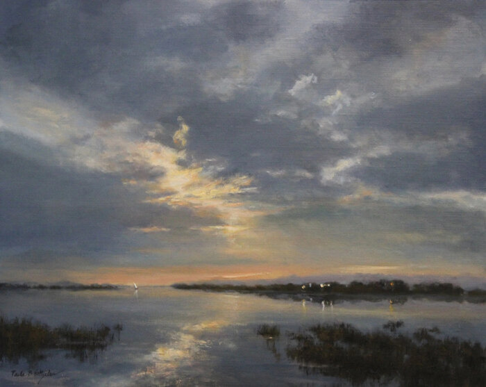 "Crossing the Bay" by Paula Holtzclaw, accepted work in the WAOW 54th National Exhibition, Dreamweavers