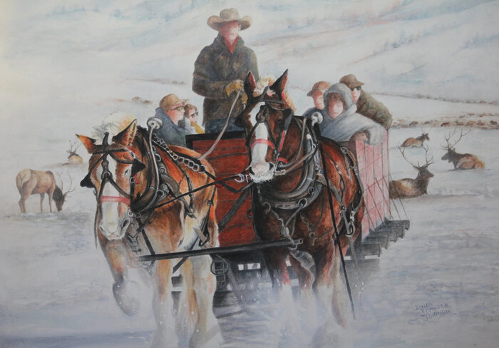 Artwork by Linda Johnson, accepted work in the WAOW 54th National Exhibition, Dreamweavers