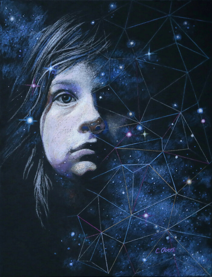 Artwork by Christine Obers, accepted work in the WAOW 54th National Exhibition, Dreamweavers