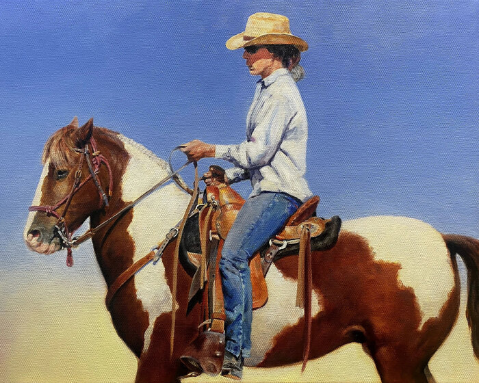 "Morning Training" by Mejo Okon, accepted work in the WAOW 54th National Exhibition, Dreamweavers