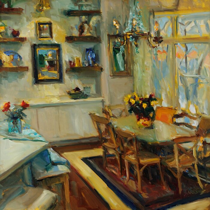 "Here at Home" by Jill Banks, accepted work in the WAOW 55th National Exhibition, Homeland