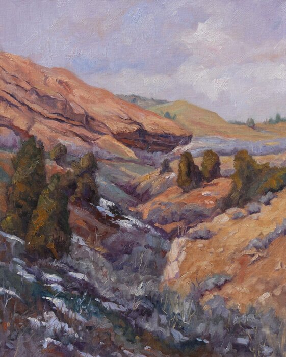 "Revine at Redrock" by Tricia Bass, accepted work in the WAOW 55th National Exhibition, Homeland