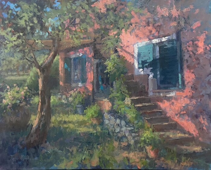 "At The Olive Grove" by Bruce Bingham, accepted work in the WAOW 55th National Exhibition, Homeland