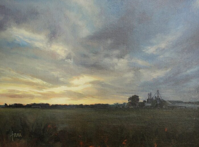 "Route 213 Farm" by Lani Browning, accepted work in the WAOW 55th National Exhibition, Homeland