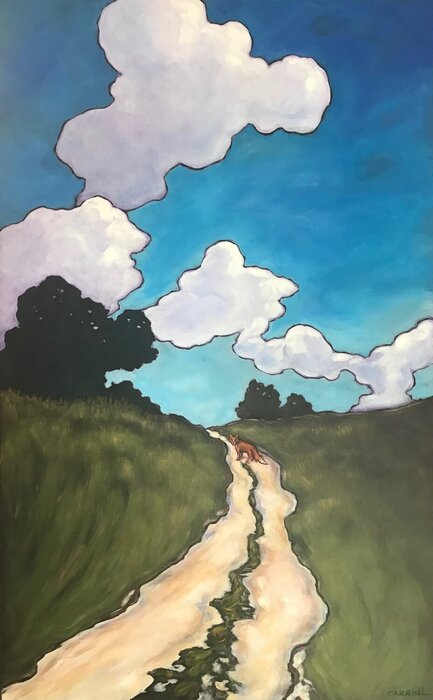 "Follow Me" by Debbie Carroll, accepted work in the WAOW 55th National Exhibition, Homeland