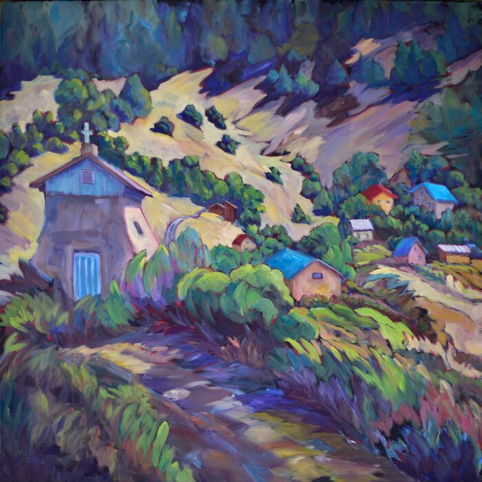 "Village of our Lady" by Lori Cusick, accepted work in the WAOW 55th National Exhibition, Homeland