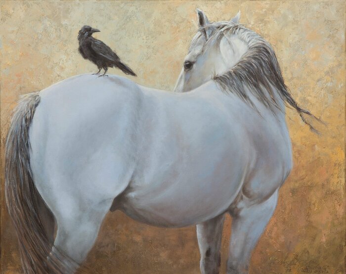 "Ranch Horse (2)" by Deborah Day, accepted work in the WAOW 55th National Exhibition, Homeland
