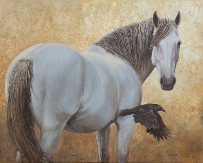 "Ranch Horse" by Deborah Day, accepted work in the WAOW 55th National Exhibition, Homeland