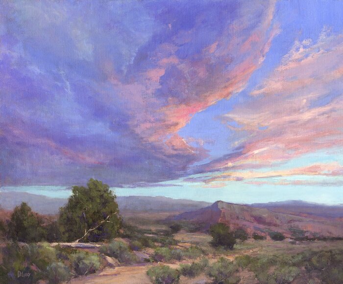"Toward Sunset" by Jan Delipsey, accepted work in the WAOW 55th National Exhibition, Homeland