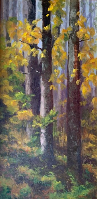 "Woodland Embrace" by Addren Doss, accepted work in the WAOW 55th National Exhibition, Homeland