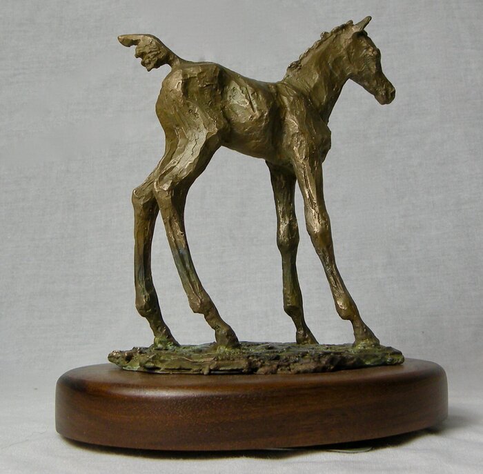 "Foal" by Margaret Drake, First Place 3D, accepted work in the WAOW 55th National Exhibition, Homeland