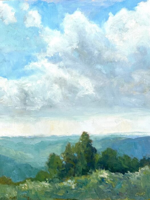 "As Clouds Go By" by Amy Evans, accepted work in the WAOW 55th National Exhibition, Homeland