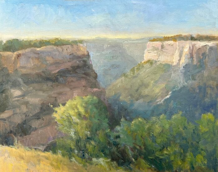 "Canyon Light" by Amy Evans, accepted work in the WAOW 55th National Exhibition, Homeland