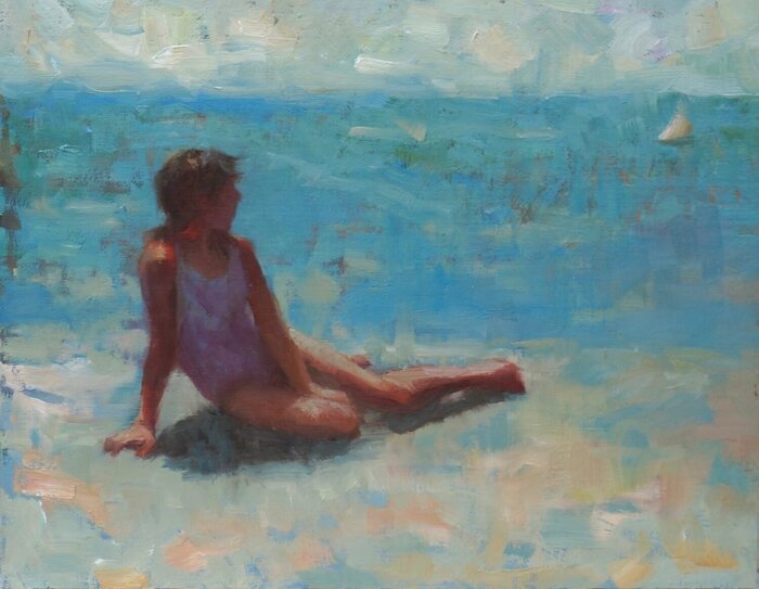 "Looking Out" by Mary Frankel, accepted work in the WAOW 55th National Exhibition, Homeland