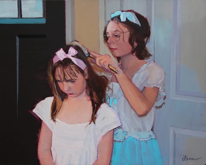 "My Sister" by Ilene Gienger-Stanfield, Best of Masters, accepted work in the WAOW 55th National Exhibition, Homeland