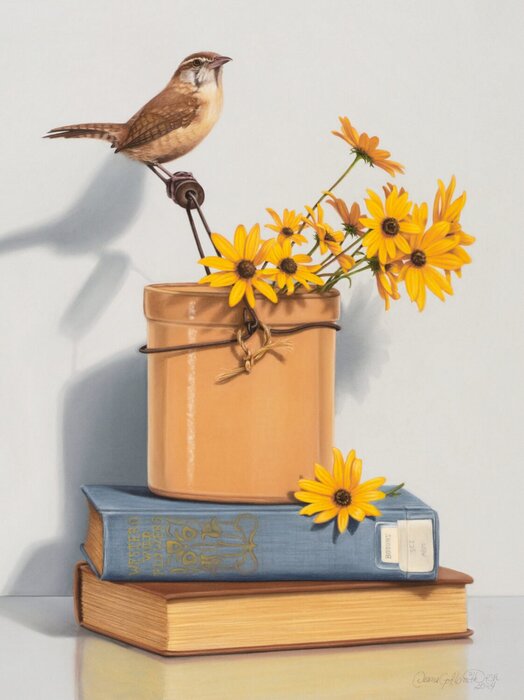 "Pickin Wild Flowers" by Deana Goldsmith, accepted work in the WAOW 55th National Exhibition, Homeland