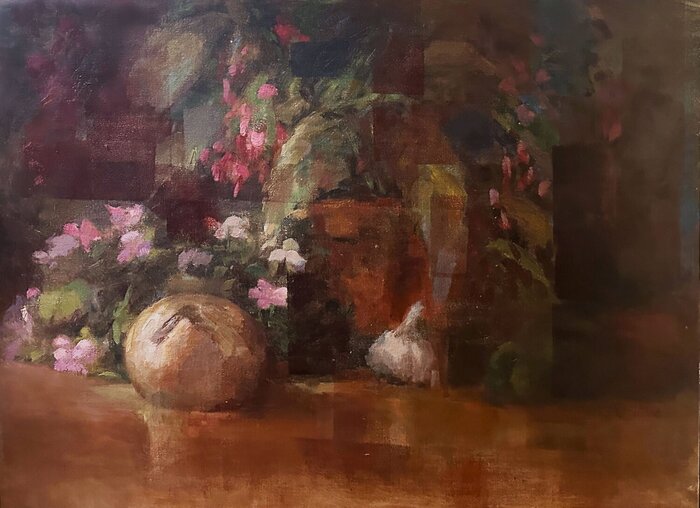 "Begonia Abstraction" by Sharon Grubbs, accepted work in the WAOW 55th National Exhibition, Homeland
