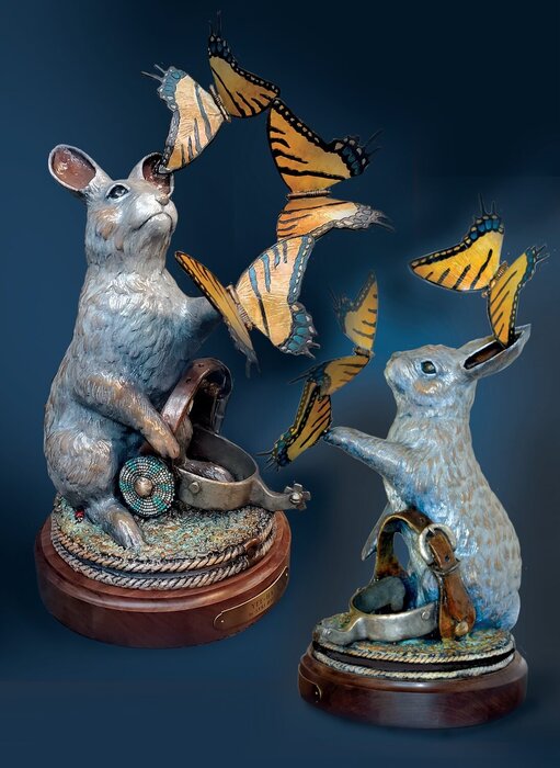 "Yee Haw" by Syri K. Hall, 2nd Place 3D, accepted work in the WAOW 55th National Exhibition, Homeland