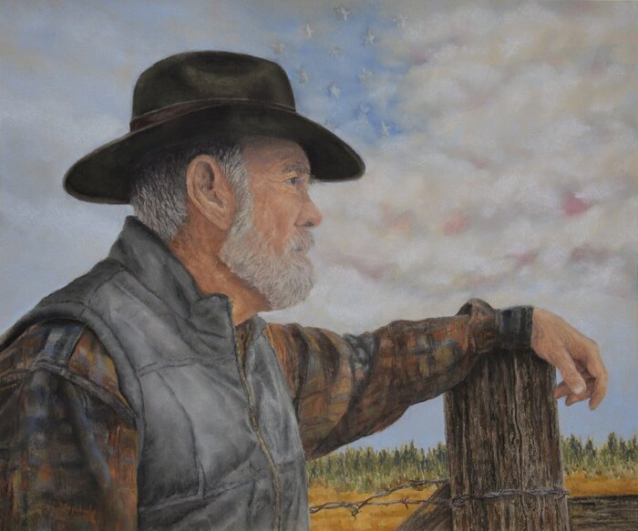 "God Blessed" by Debbie Hughbanks, accepted work in the WAOW 55th National Exhibition, Homeland