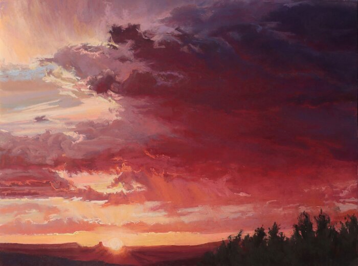 "Fore Tell" by Katherine Irish, Award of Merit Best Landscape, accepted work in the WAOW 55th National Exhibition, Homeland