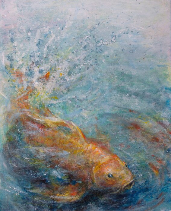 "Dances in Water" by Iwona Jankowski, accepted work in the WAOW 55th National Exhibition, Homeland