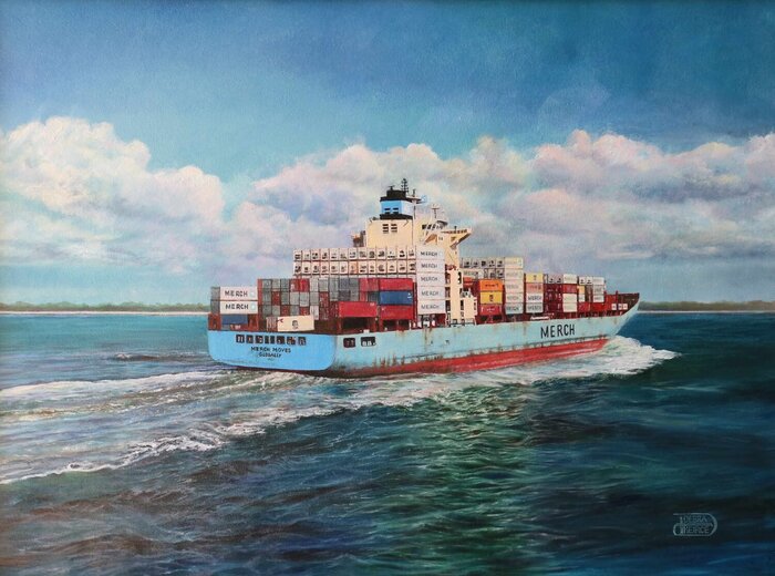 "Precious Cargo" by Debra Keirce, accepted work in the WAOW 55th National Exhibition, Homeland