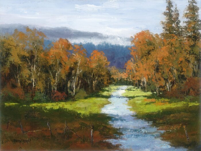 "Leaves of Gold" by Sheryl Knight, accepted work in the WAOW 55th National Exhibition, Homeland