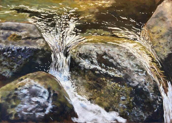 "Feel the Splash" by T Kurtz, AOTW Magazine Award, accepted work in the WAOW 55th National Exhibition, Homeland