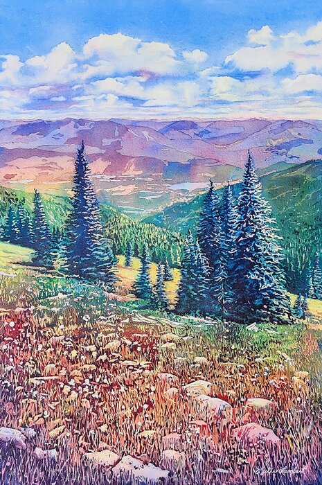 "Mountain Everlasting" by Leslie Lambert, accepted work in the WAOW 55th National Exhibition, Homeland