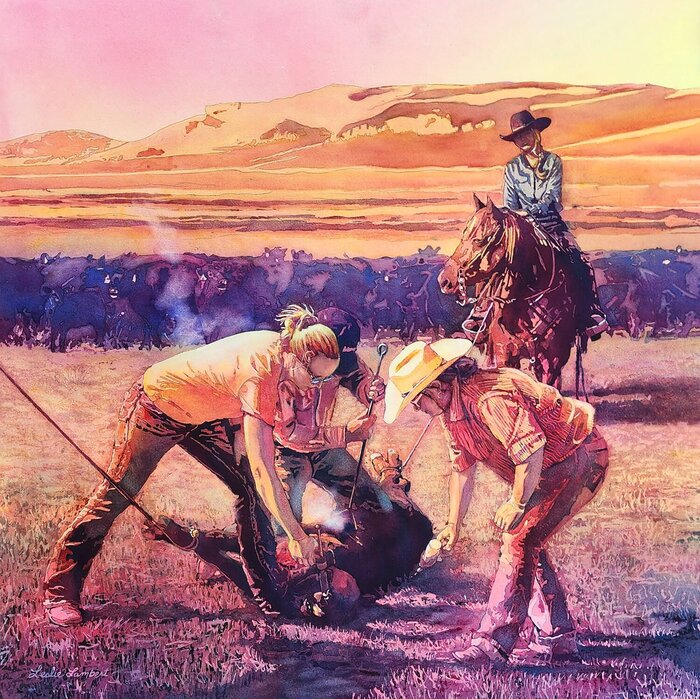 "Tougher Than the Rest" by Leslie Lambert, Best of Show, accepted work in the WAOW 55th National Exhibition, Homeland