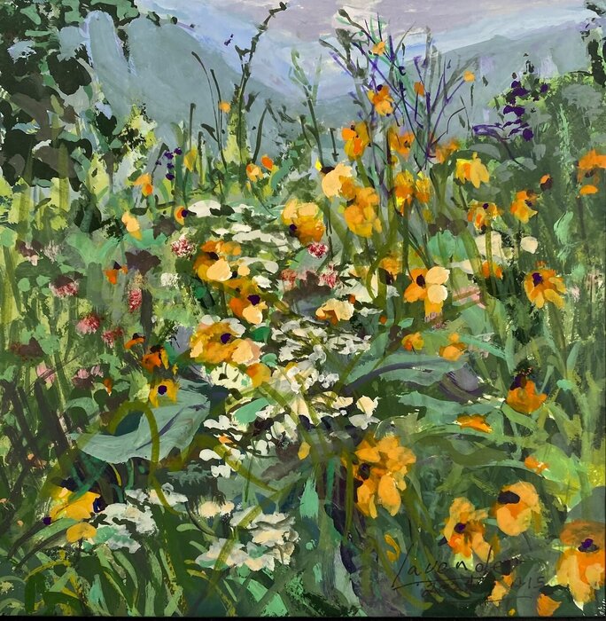 "Mountain Wildflowers" by Joanne Lavender, accepted work in the WAOW 55th National Exhibition, Homeland