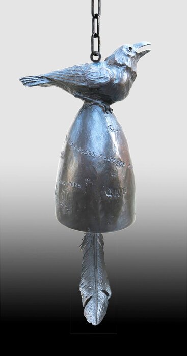"Raven Bell" by Deanne McKeown, Best Miniature 3D, accepted work in the WAOW 55th National Exhibition, Homeland