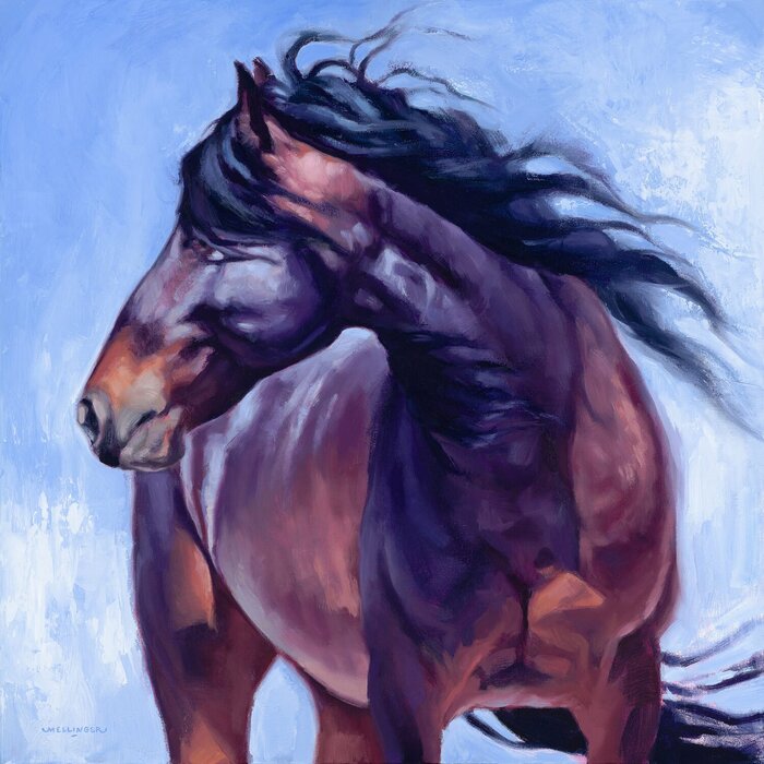 "Upon the Horizon" by Molly Mellinger, accepted work in the WAOW 55th National Exhibition, Homeland