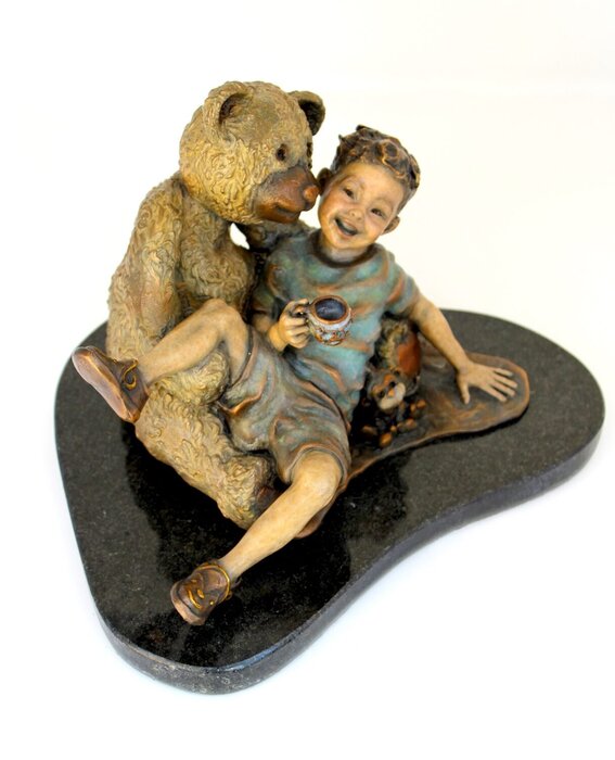 "Teddy Tea for Monkeys" by Angela Mia, accepted work in the WAOW 55th National Exhibition, Homeland