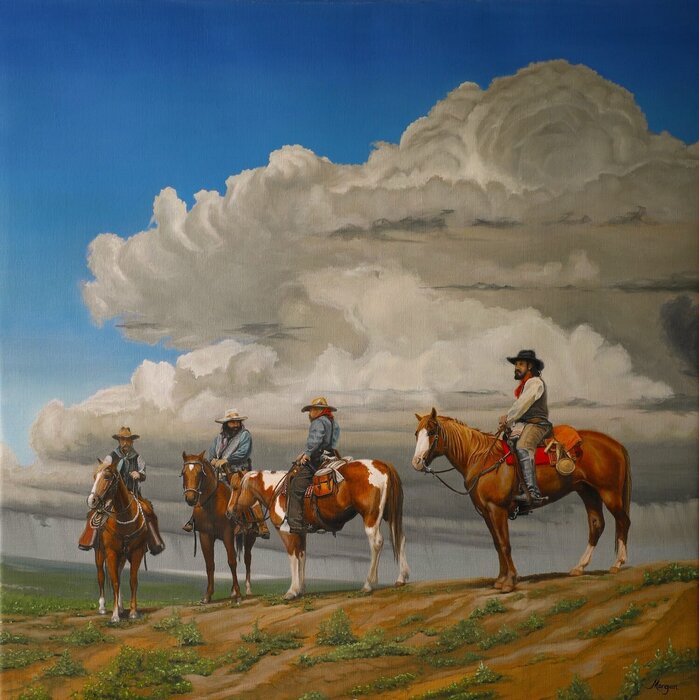 "Killin Time" by Brenda Morgan, accepted work in the WAOW 55th National Exhibition, Homeland