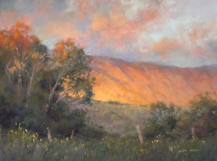 "Nature's Crescendo" by Linda Louise Mutti, FAC Magazine, accepted work in the WAOW 55th National Exhibition, Homeland