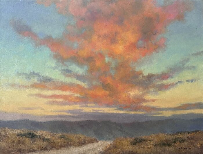 "Sky Lights" by Linda Mutti, accepted work in the WAOW 55th National Exhibition, Homeland