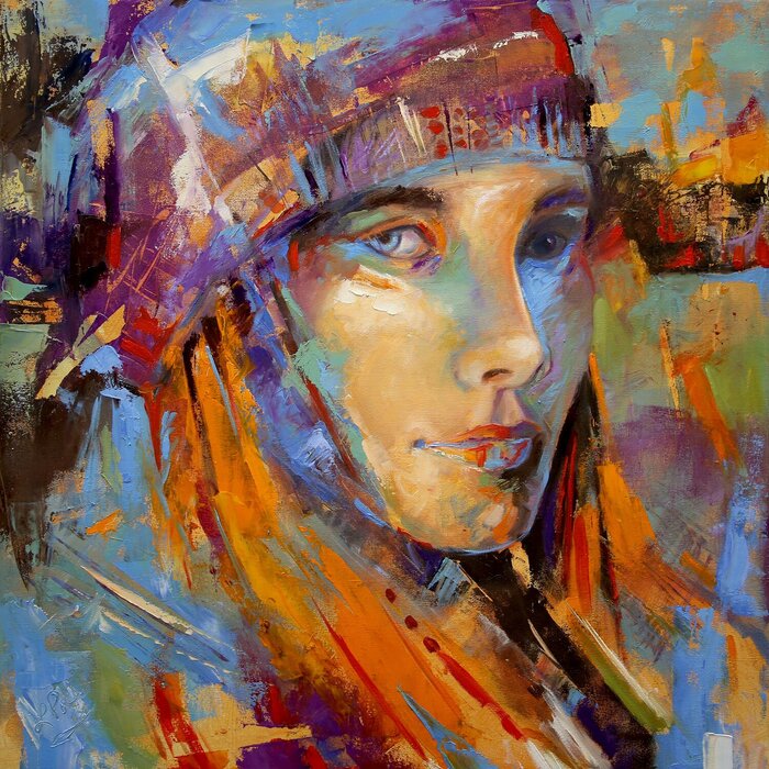 "Winter Warrior" by Laurie Pace, accepted work in the WAOW 55th National Exhibition, Homeland