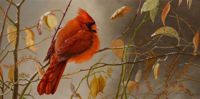 "A Winter Morning" by Mary Lou Pape, FAC Magazine Award, accepted work in the WAOW 55th National Exhibition, Homeland