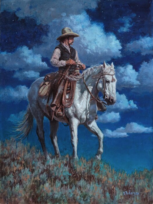 "Midnight Rider" by Vicki Pedersen, accepted work in the WAOW 55th National Exhibition, Homeland