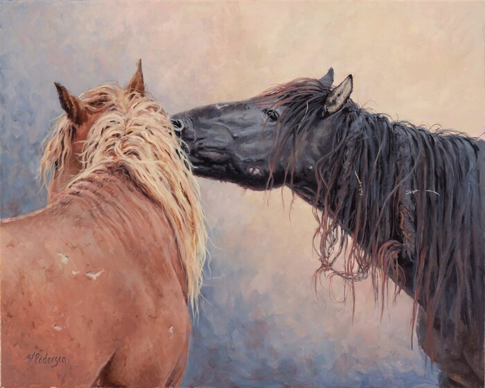"Wild One's Gossip" by Vicki Pedersen, Best of Signature, accepted work in the WAOW 55th National Exhibition, Homeland