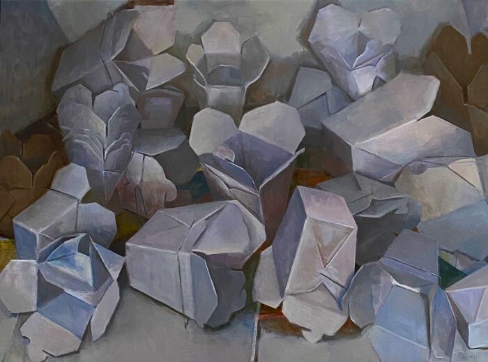 "Uncontained" by Elizabeth Rouland, accepted work in the WAOW 55th National Exhibition, Homeland