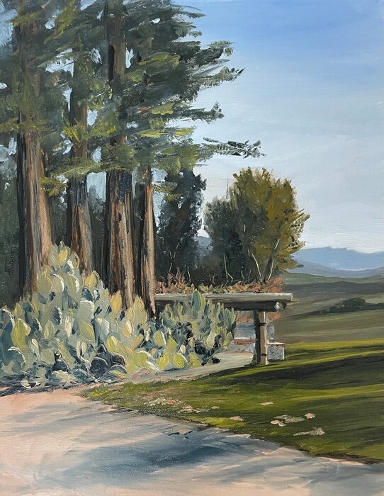 "Redwoods at the Rancho" by Katy Smith, accepted work in the WAOW 55th National Exhibition, Homeland
