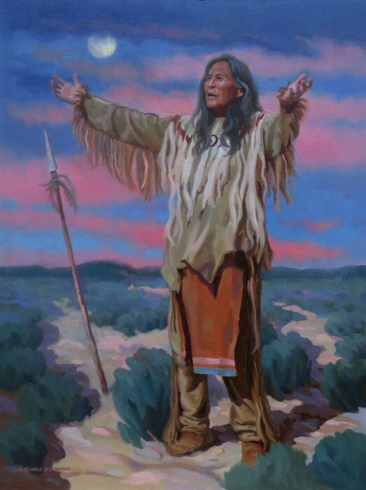 "Desert Prayers" by Susan Temple Neumann, accepted work in the WAOW 55th National Exhibition, Homeland