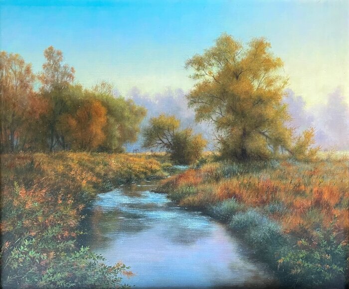 "Sunrise Splendor" by Carol Lee Thompson, accepted work in the WAOW 55th National Exhibition, Homeland