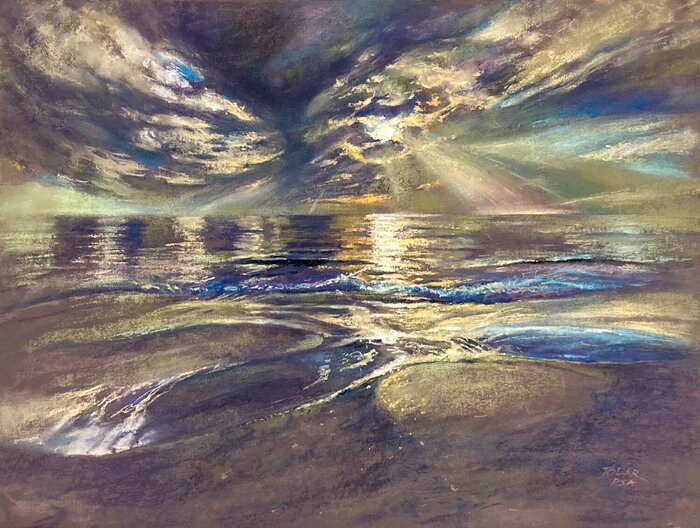 "Infinite Motion and Light" by Jude Tolar, accepted work in the WAOW 55th National Exhibition, Homeland
