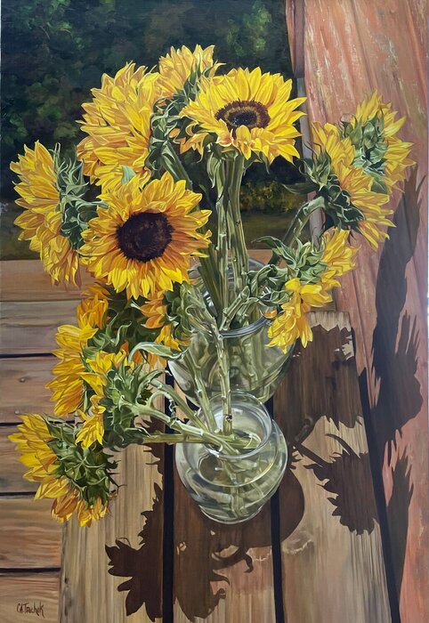 "The Welcome Home" by Cathy Trachok, accepted work in the WAOW 55th National Exhibition, Homeland
