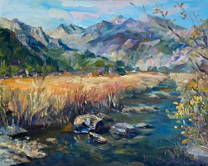 "Moraine Park in Autumn" by Linghui Wang, accepted work in the WAOW 55th National Exhibition, Homeland