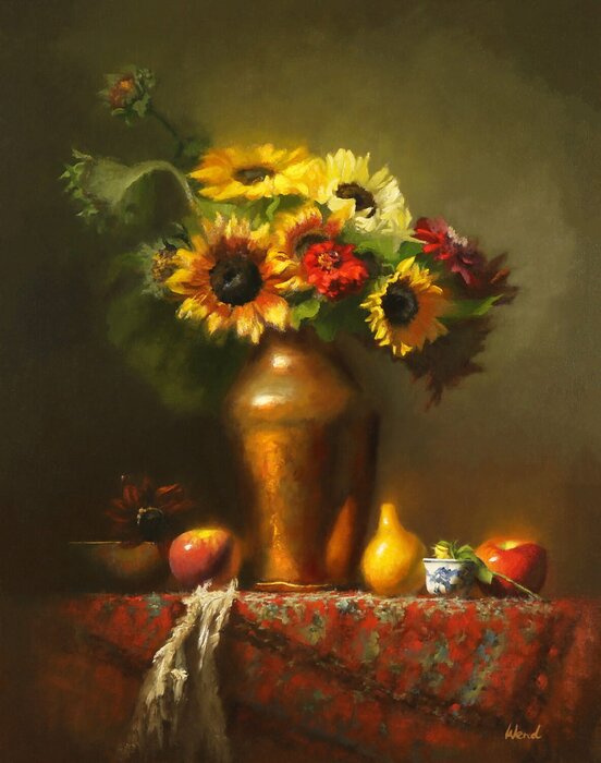 "Gifts From the Orchard" by Trish Wend, accepted work in the WAOW 55th National Exhibition, Homeland