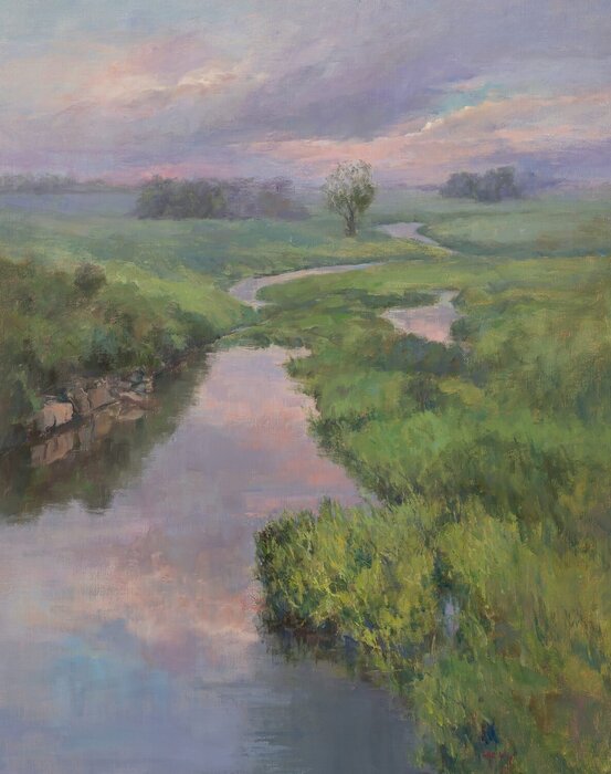 "Highlands of the Prairie" by Sue Wipf, accepted work in the WAOW 55th National Exhibition, Homeland